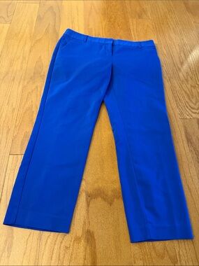 Express Royal Blue Cropped Dress Pants